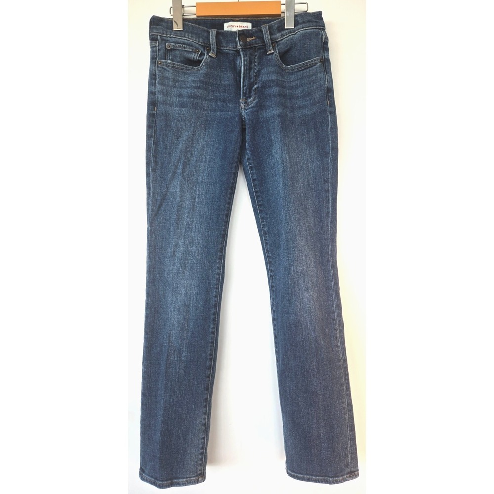 Lucky Brand Women's Jeans 6/28 R Sweet Straight Mid Rise Faded Wash Y2K Retro